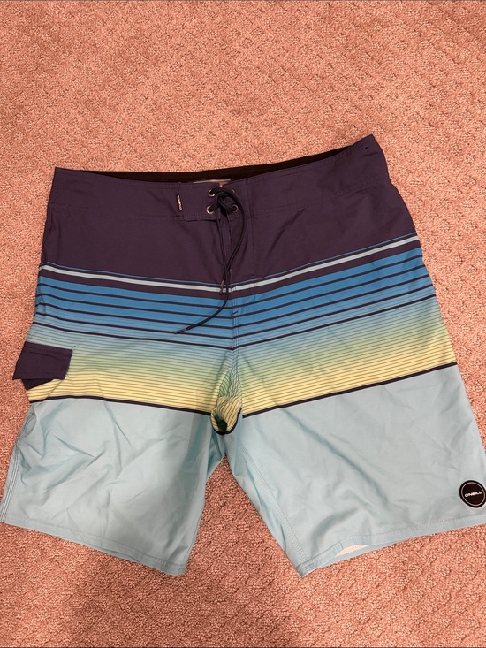 O'Neill Other - Men's Blue Gradient Stripe Swim Trunks
